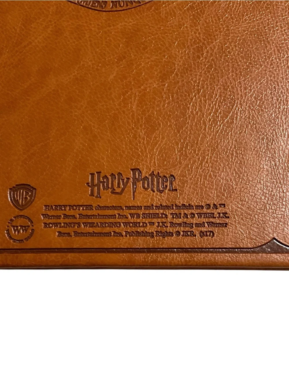 Harry Potter Faux Leather Journal Diary Booklet Hogwarts